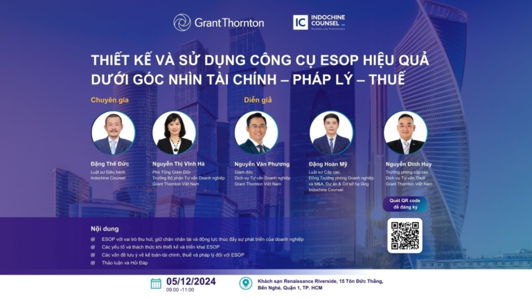 Designing and using the ESOP tool effectively from a Financial - Legal - Tax perspective
