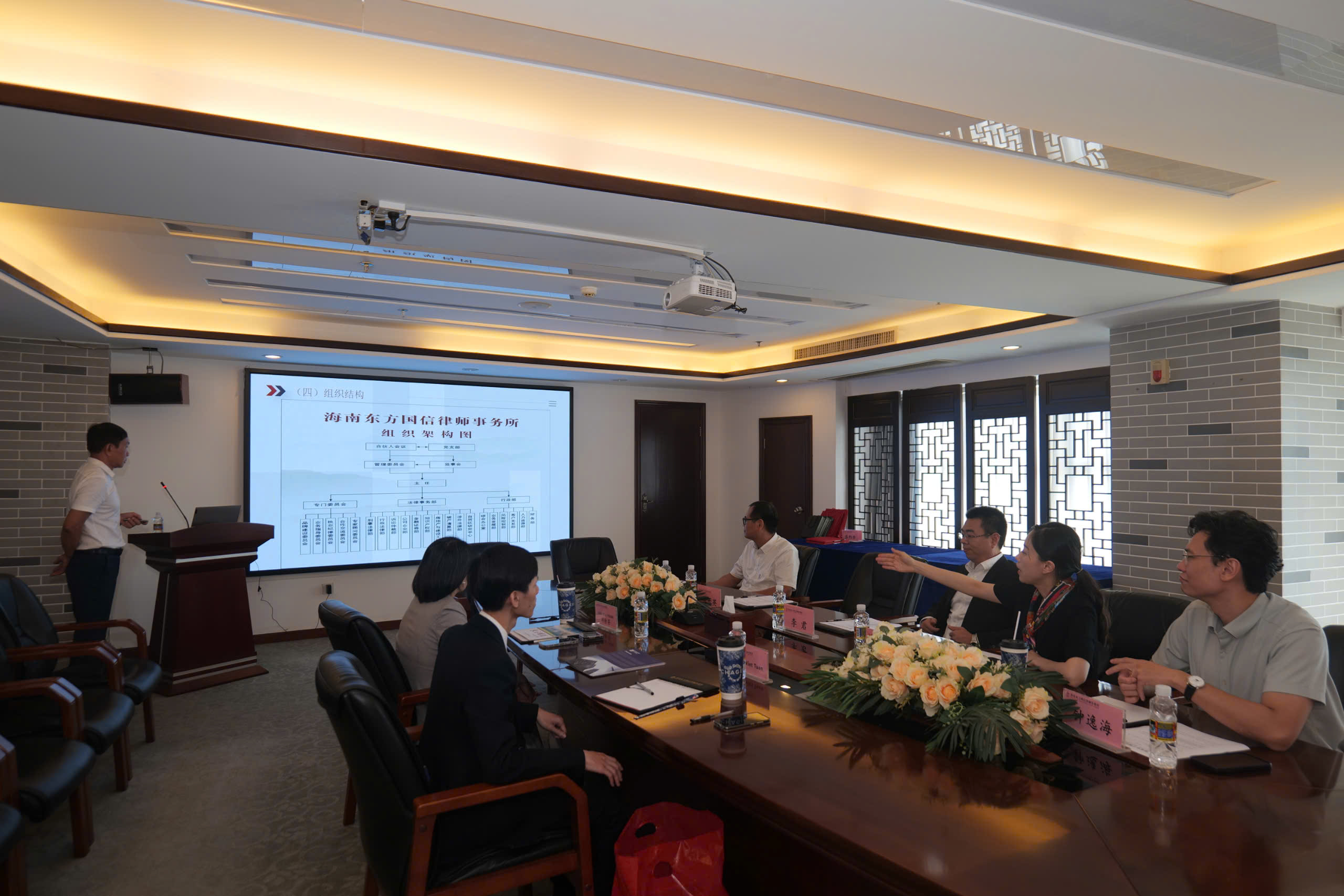 Photo showcasing the discussion between Indochine Counsel & Hainan Eastgos Law Firm