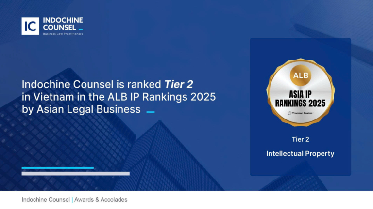 Indochine Counsel ranks Tier 2 in ALB Asia Intellectual Property Rankings 2025