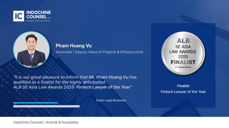 Mr. Pham Hoang Vu: a Finalist in the Fintech Lawyer of the Year by ALB SE Asia Law Awards 2025